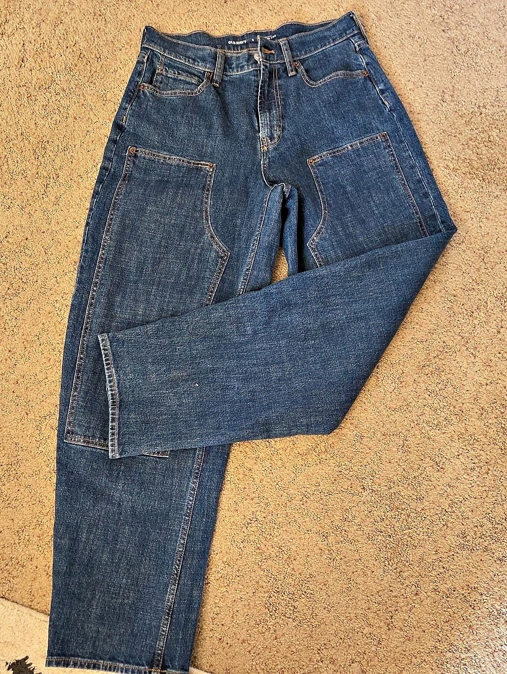 Old Navy High-Rise Barrel Leg Jeans Blue Size 6